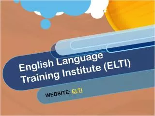 English Language Training Institute (ELTI)