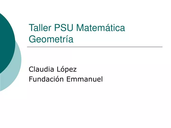 taller psu matem tica geometr a