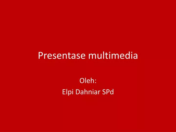 presentase multimedia