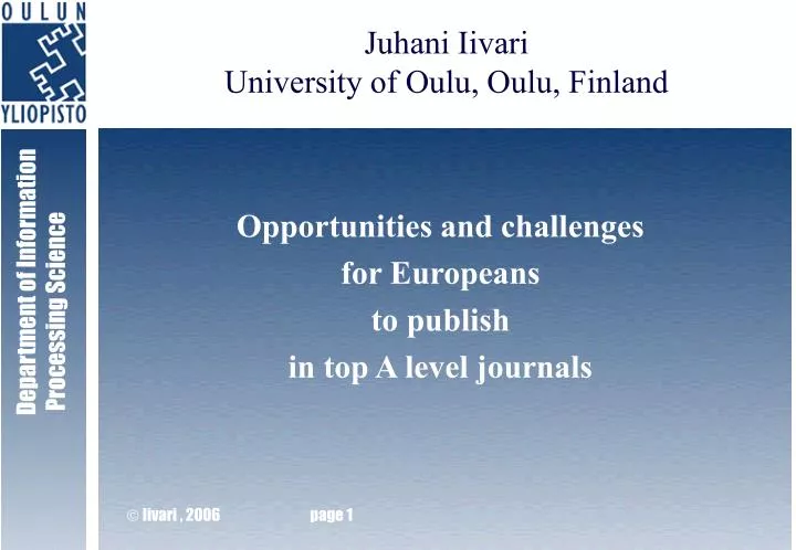 opportunities and challenges for europeans to publish in top a level journals