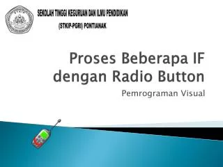 proses beberapa if dengan radio button