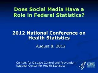 does social media have a role in federal statistics