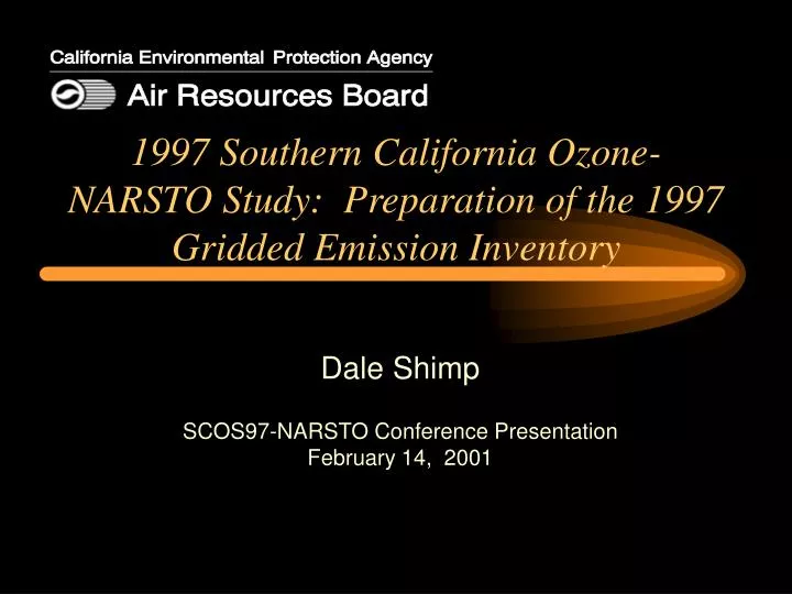 1997 southern california ozone narsto study preparation of the 1997 gridded emission inventory