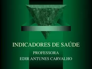 indicadores de sa de