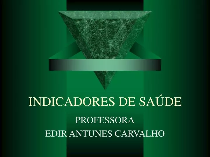 indicadores de sa de