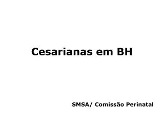 cesarianas em bh