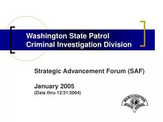 Washington State Patrol Criminal Investigation Division