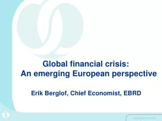 Global financial crisis: An emerging European perspective