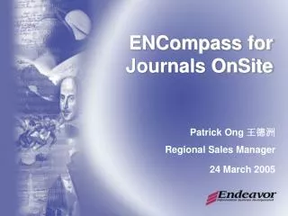 ENCompass for Journals OnSite