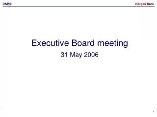 Executive Board meeting 31 May 2006