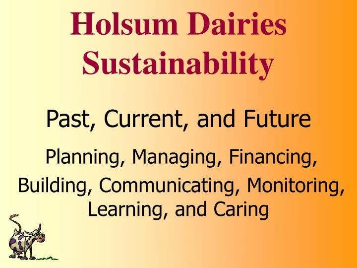 holsum dairies sustainability