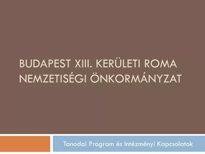 budapest xiii ker leti roma nemzetis gi nkorm nyzat