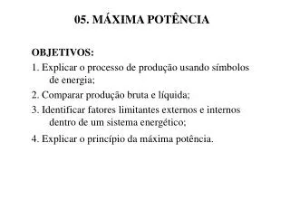 05 m xima pot ncia