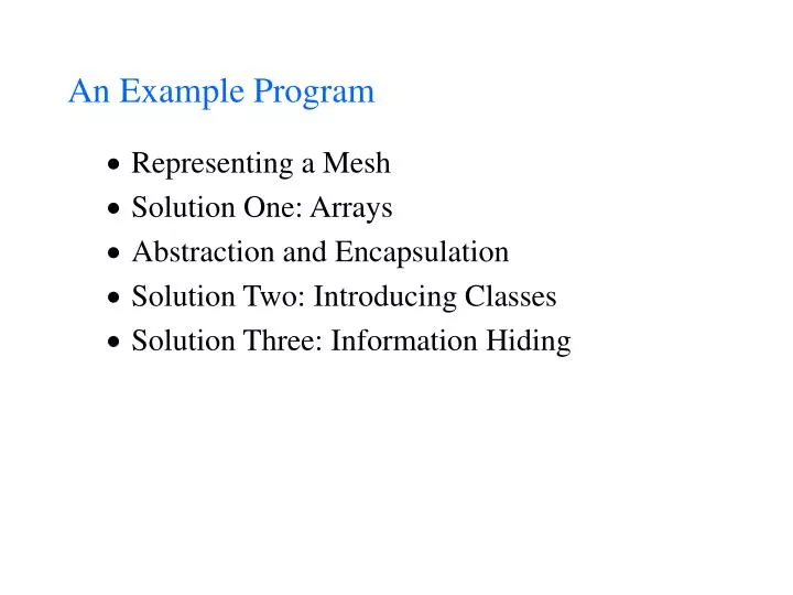 an example program