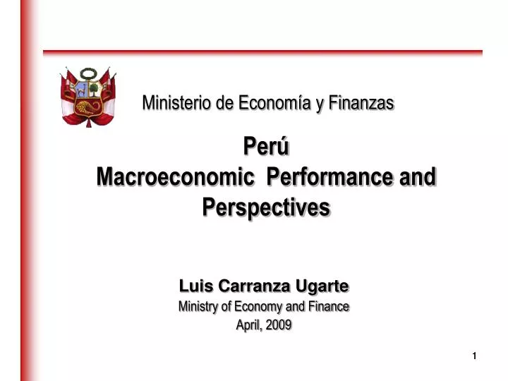 per macroeconomic performance and perspectives
