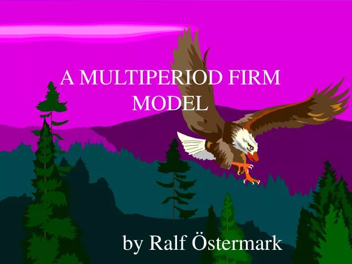 a multiperiod firm model