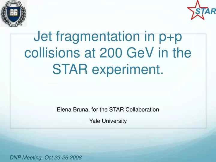 jet fragmentation in p p collisions at 200 gev in the star experiment