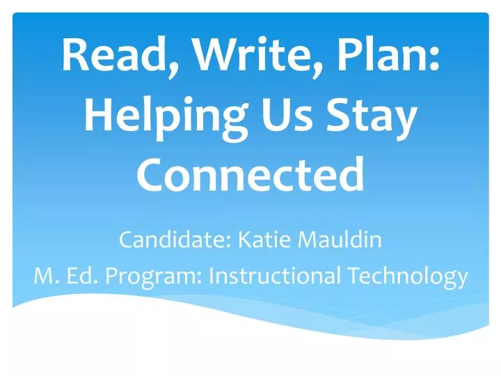 read write plan helping us stay connected