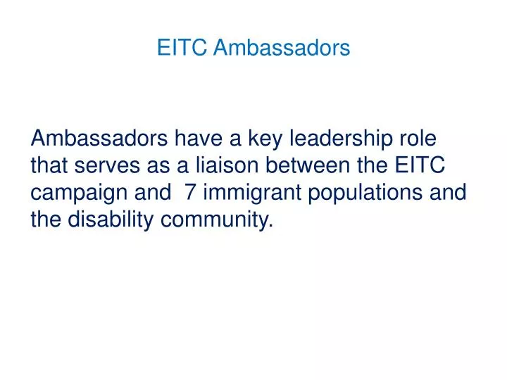 eitc ambassadors
