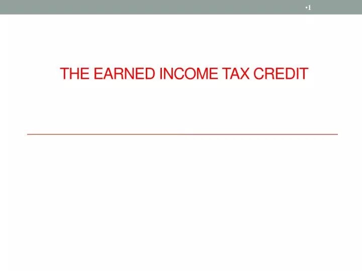 the earned income tax credit