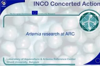 Artemia research at ARC