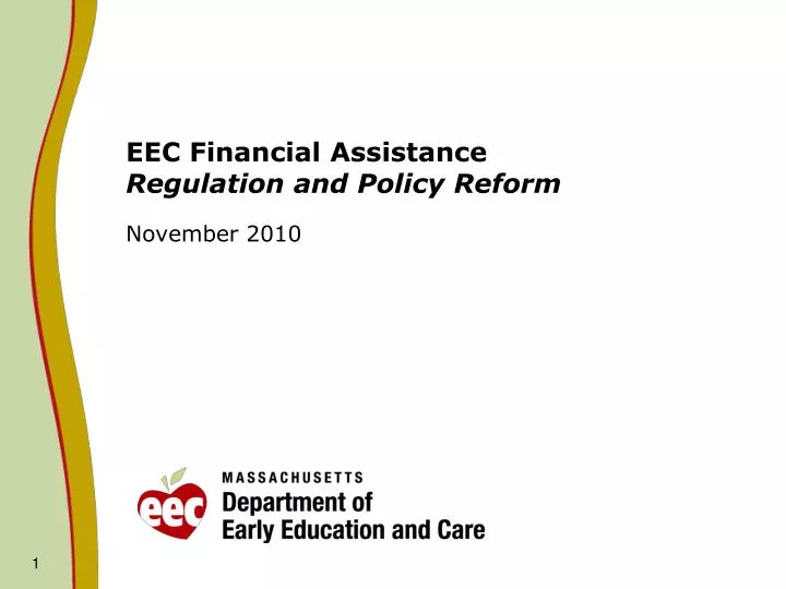 eec financial assistance regulation and policy reform