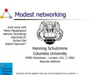 Modest networking