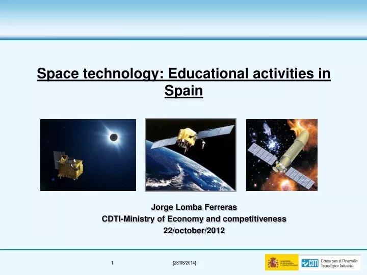 space technology educational activities in spain