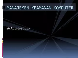 manajemen keamanan komputer