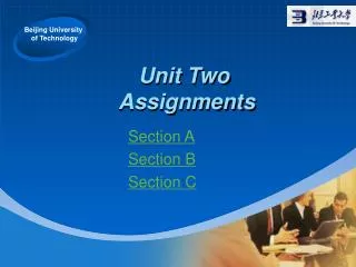 Unit Two Assignments