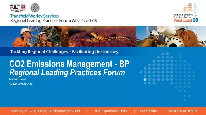 co2 emissions management bp regional leading practices forum