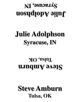 Julie Adolphson Syracuse, IN