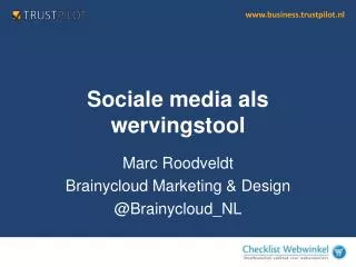 sociale media als wervingstool
