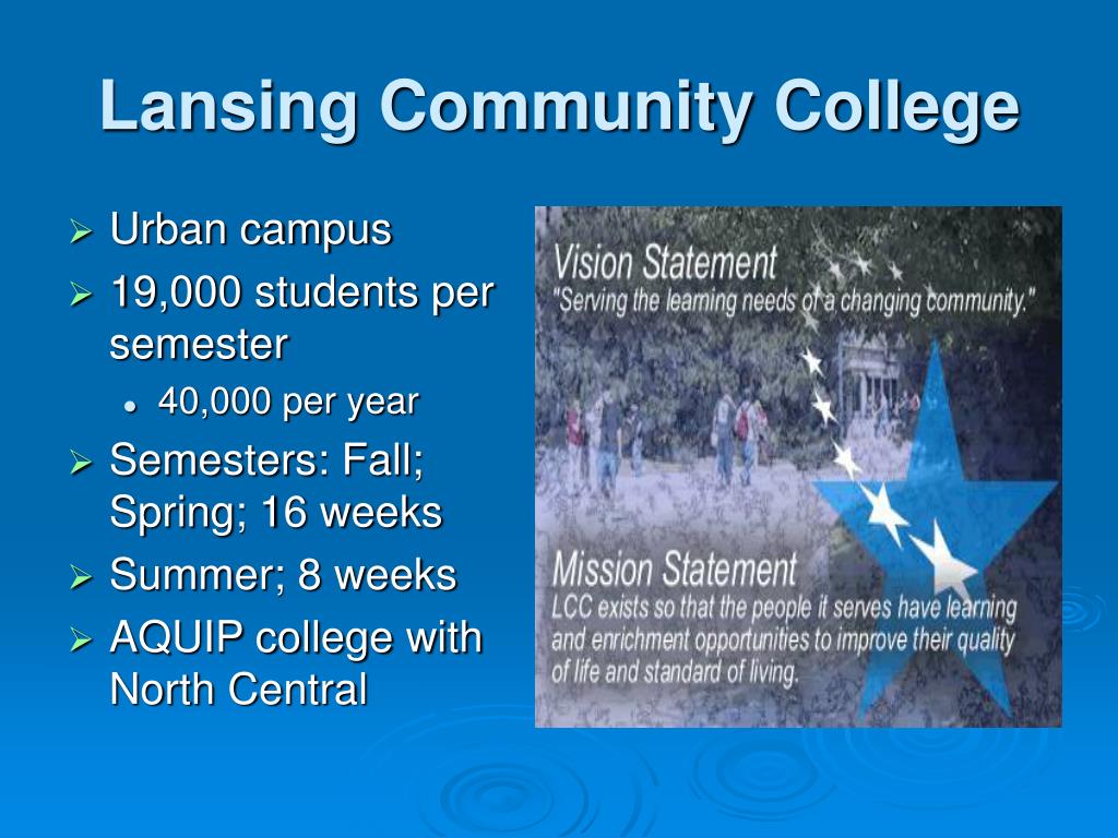 PPT Lansing Community College PowerPoint Presentation, free download
