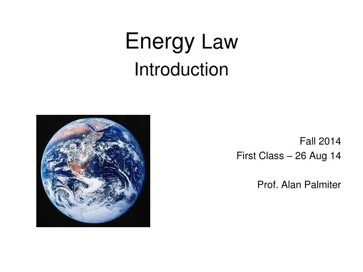 energy law introduction