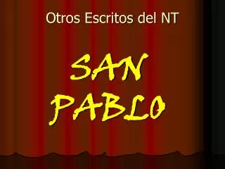 otros escritos del nt