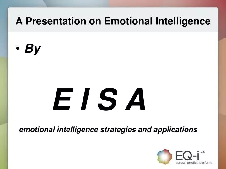 a presentation on emotional intelligence