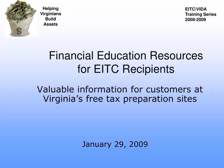 financial education resources for eitc recipients