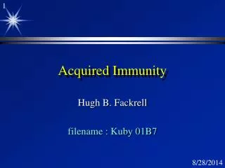 Acquired Immunity