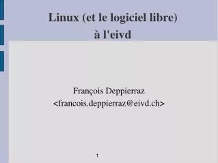 fran ois deppierraz francois deppierraz@eivd ch