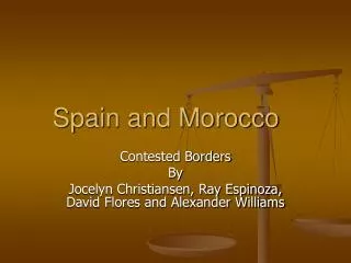 Spain and Morocco