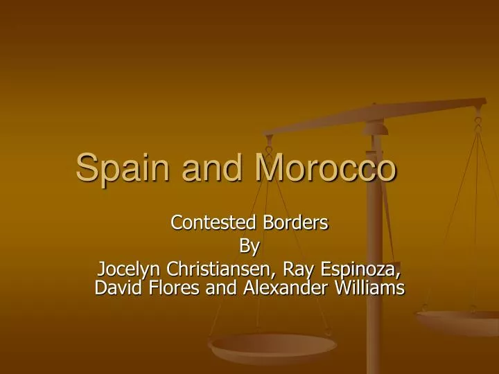 spain and morocco