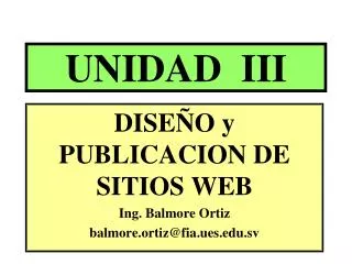 unidad iii