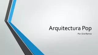 arquitectura pop