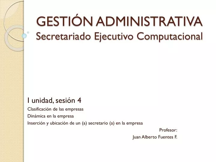 gesti n administrativa secretariado ejecutivo computacional