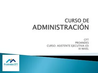 curso de administraci n