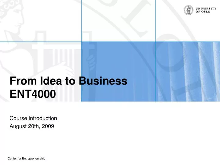 from idea to business ent4000