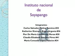 instituto nacional de soyapango