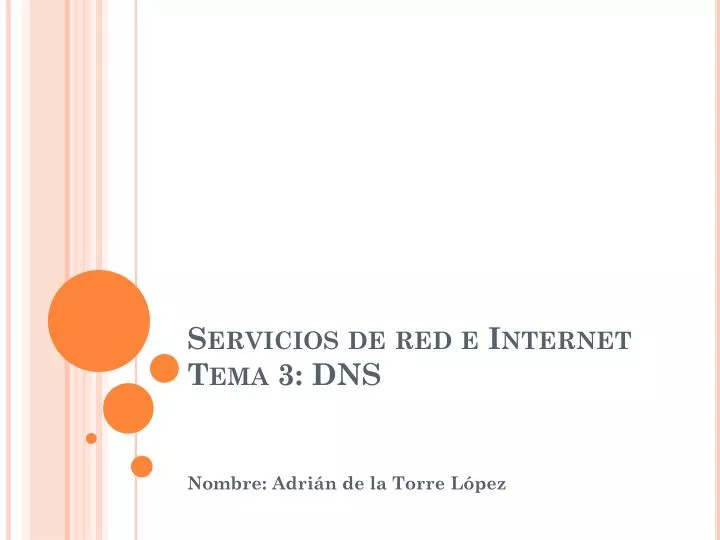 servicios de red e internet tema 3 dns