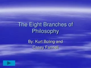 The Eight Branches of Philosophy